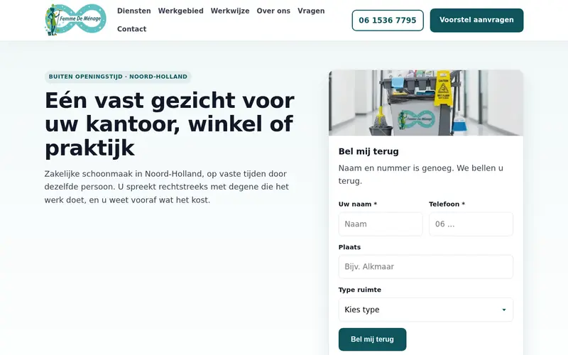 Website Femme de Ménage — Badkamer