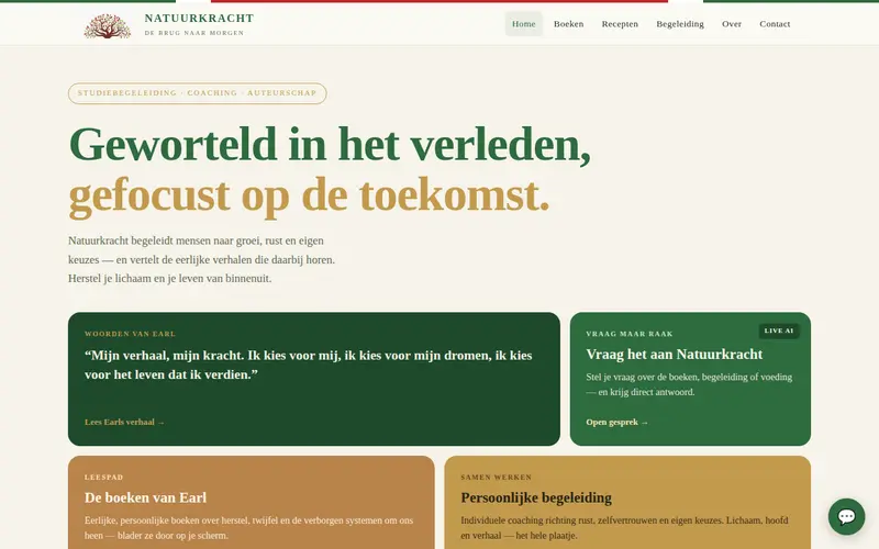 Website Natuurkracht — Zorg